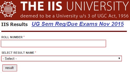IIS-University-UG-Results-2015-16