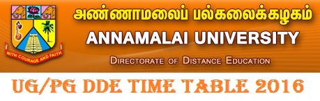Annamalai-University-DDE-Time-Table-2016