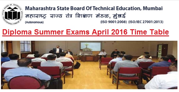 MSBTE-Diploma-Summer-Exams-2016-Time-Table
