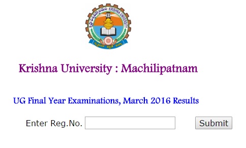 Krishna-University-UG-Results-2016