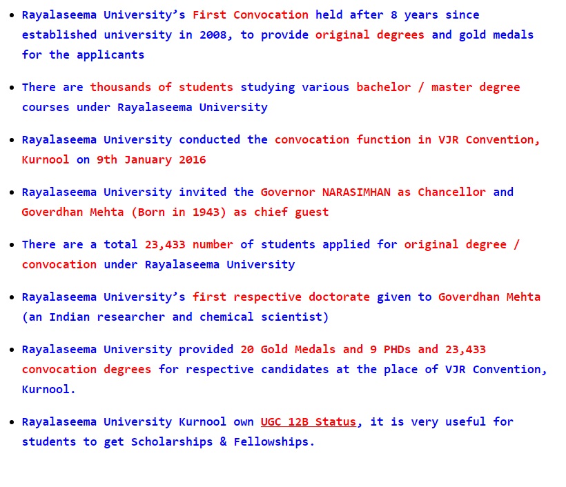 Rayalaseema-University-Specifications
