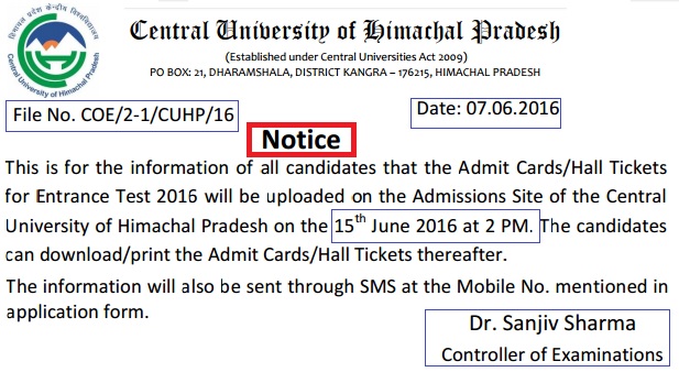 Central-University-HP-Notice-2016
