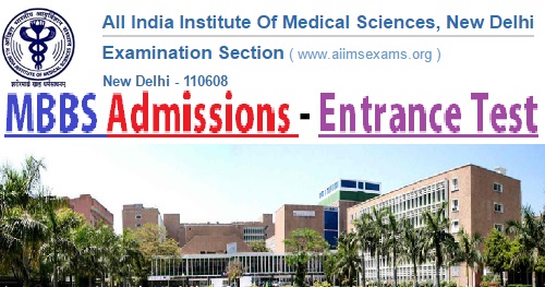 AIIMS MBBS Admissions Entrance Test 