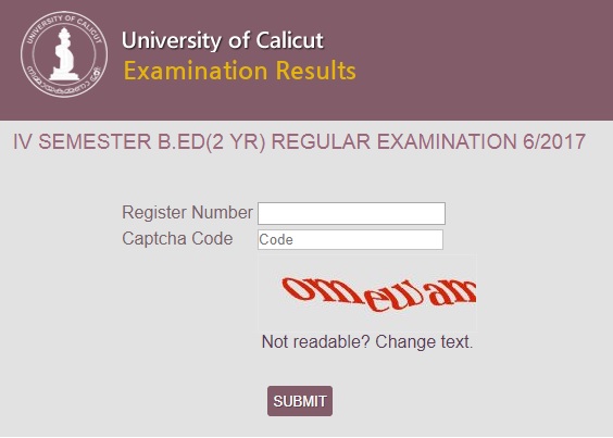University-of-Calicut-BED-Results-2017