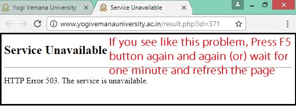 YVU-UG-Results-2018-Service-Unavailable