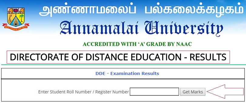 Annamalai-University-DDE-Result-Find-Online