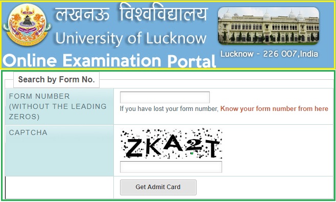 University-of-Lucknow-Online-Admit-Card-Download
