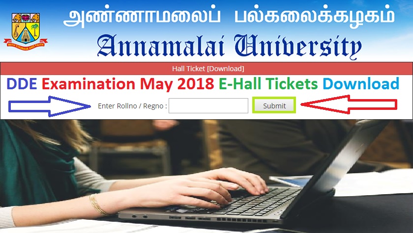 Annamalai-University-DDE-Exams-May-2018-Hall-Tickets-Download