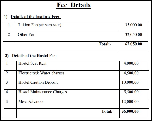 NIT-Warangal-School-of-Management-MBA-Admission-Fee-Structure