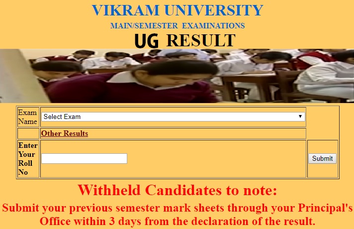 Vikram-University-UG-Annual-Exams-March-2018-Result