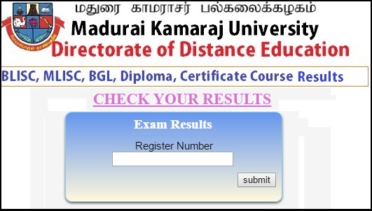 MKU-BLISC-MLISC-BGL-Diploma-Certificate-Course-Results