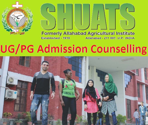 SHUATS-Admissions-2018-Counselling-Call-Letter