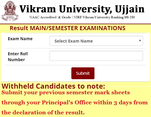 Vikram-University-MD-Results-2018