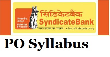 Syndicate-Bank-PO-Syllabus