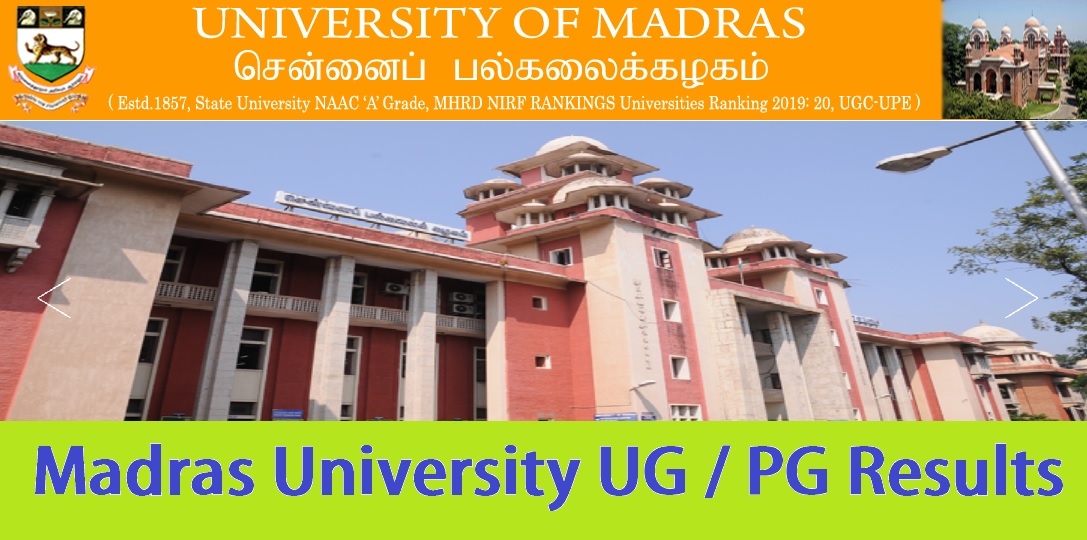 Madras-University-UG-PG-Results